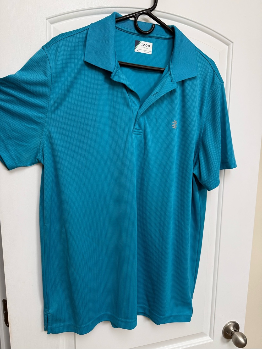 Izod Men’s Teal Short-Sleeve Polo